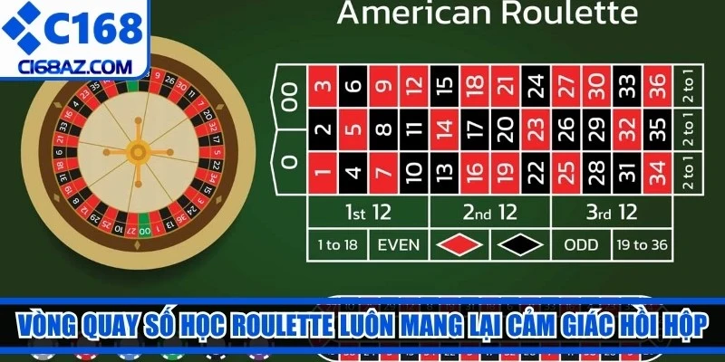 Vòng quay số học roulette luôn mang lại cảm giác hồi hộp đặc biệt cho anh em
