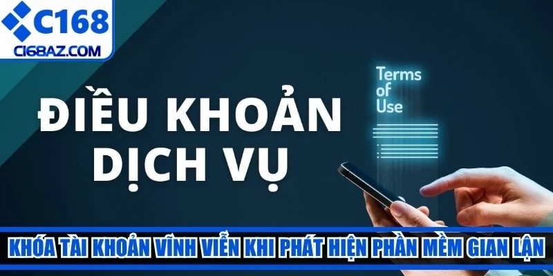Khóa tài khoản vĩnh viễn khi hệ thống phát hiện phần mềm gian lận
