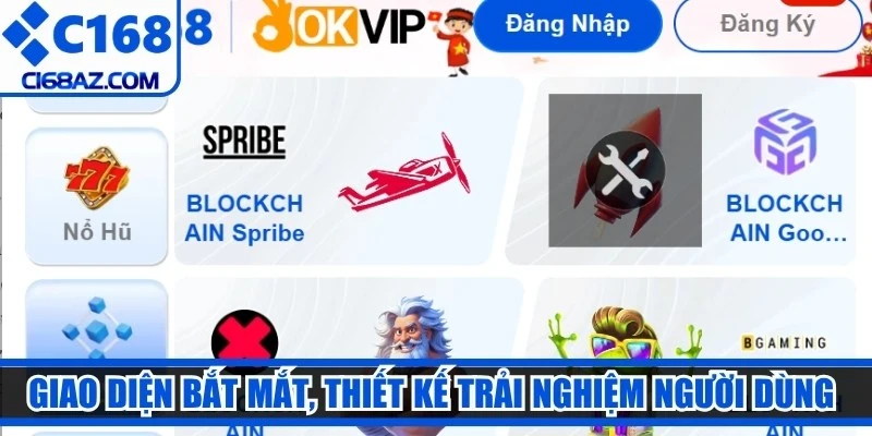 Giao diện bắt mắt, thiết kế trải nghiệm người dùng tối ưu