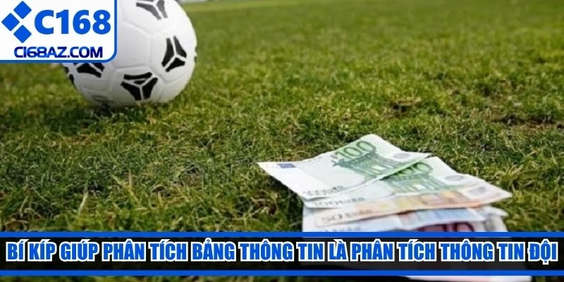Bí kíp giúp anh em phân tích bảng thông tin chuẩn là phân tích thông tin đội