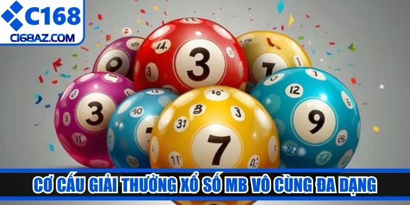 Cơ cấu giải thưởng xổ số MB vô cùng đa dạng với giá trị cực hấp dẫn