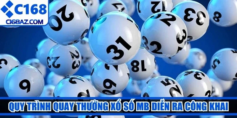 Quy trình quay thưởng xổ số MB diễn ra hoàn toàn công khai