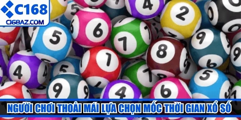 Người chơi thoải mái lựa chọn mốc thời gian xổ số siêu tốc phù hợp